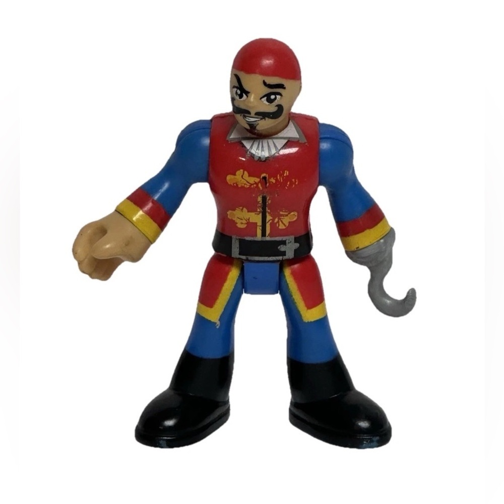 Imaginext Pirate Figure 3” Tall Replacement Figure From Black & Red Pirate Ship